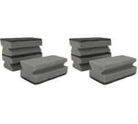 IDEA HOME 3 Piece Cleaning Sponge - Grill Sponge, Barbecue Cleaning Sponge, Black-Grey (Pack of 2)