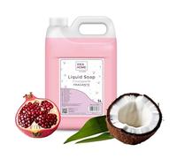 IDEA HOME FRAGANTE Hand Soap Liquid 5L - Soap Canister for All Skin Types - Good Foaming Liquid Soap 5 Litres - Cream Soap Rich in Vitamins A, E, F and Minerals - Pomegranate with Coconut Milk