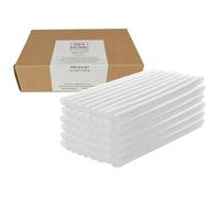 IDEA Home Hot Glue Sticks 50-Pack - Transparent Ø 11 mm x 200 mm - Low-Odour, High-Elasticity Glue Cartridges for 11-12 mm Glue Guns - Strong Adhesion & Heat Stability
