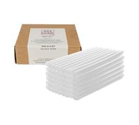 IDEA Home Hot Glue Sticks 50-Pack - Transparent Ø 7 mm x 100 mm - Low-Odour, High-Elasticity Glue Cartridges for 7-8 mm Glue Guns - Strong Adhesion & Heat Stability