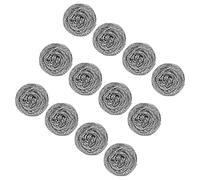IDEA HOME Improved Steel Wool Scrubber 12 Pieces XXL - High Quality Stainless Steel Scouring Spiral - Stainless Steel Sponge Pot Cleaner, Kitchen Cleaner