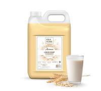 IDEA HOME Liquid Hand Soap AROMÉA Oat Flakes & Milk - 5L Refill Canister - For Soap Dispensers and Dosers- Gentle Caring Hand Wash