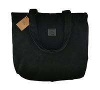 IDEA HOME Manhattan Corduroy Tote Bag 45x40 cm with Magnetic Closure and Double Handles - Stylish and Durable Shopper Bag for Everyday Use, Black
