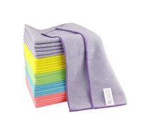IDEA Home Microfiber Cleaning Cloths 30 Pack - 30x30 cm Multicolored Cloths - Ultra Absorbent & Quick Dry - Streak-Free Cleaning for Home Kitchen Office Hotel Glass Windows Screens