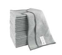 IDEA HOME Microfibre Cloth 24 Pcs - Cleaning Cloths 30x30cm - Microfibre Cleaning Cloth for Kitchen, House, Windows - Grey