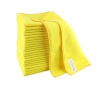 IDEA HOME Microfibre Cloth 24 Pcs - Cleaning Cloths 30x30cm - Microfibre Cleaning Cloth for Kitchen, House, Windows - Yellow