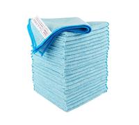 IDEA HOME Microfibre Cloths Set 24 Pack 230gsm Absorbent Cleaning Cloths 30 x 30 cm Blue