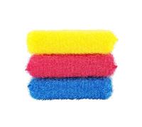IDEA HOME MS. Kitchen Non-Scratch Sponge 3 Pack - Plastic Scouring Pads for Nonstick Cookware - Safe Cleaning for Pots and Pans