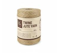 IDEA HOME Natural Jute Twine 250 m x 1.2mm - Craft & Gift Wrapping String - Strong Garden Jute Cord for DIY, Office, Packaging and Decorations
