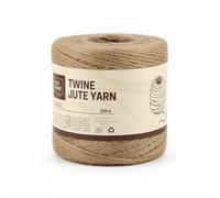 IDEA HOME Natural Jute Twine 250 m x 2.0 mm - Craft & Gift Wrapping String - Strong Garden Jute Cord for DIY, Office, Packaging and Decorations