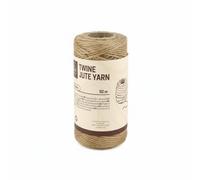 IDEA HOME Natural Jute Twine 50 m x 1.2mm - Craft & Gift Wrapping String - Strong Garden Jute Cord for DIY, Office, Packaging and Decorations