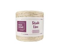 IDEA HOME Natural Sisal Rope, Jute Rope, Sisal Cord, Jute Cord for Household, Garden, DIY, Scratching Rope, Cat Accessories, Brown, 2 mm, 270 m, 0.5 kg