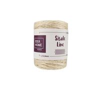 IDEA HOME Natural Sisal Rope, Jute Rope, Sisal Cord, Jute Cord for Household, Garden, DIY, Scratching Rope, Cat Accessories, Brown, 2 mm, 135 m, 0.25 kg