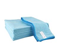 IDEA HOME Set of 8 Microfibre Cleaning Cloths XXL 50x60 cm - Thick and Absorbent Cleaning Towels - Multi-Purpose Cloths for Floor, Kitchen and Bathroom - Streak-Free and Durable, Blue