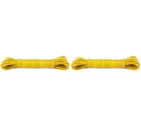 IDEA HOME Washing Line Rope 20m - Clothes Lines for Outside Heavy Duty - Plastic Washing Lines Outdoor - Robust Clothes Line made of Polyester Core and Plastic Coating, Yellow (Pack of 2)