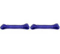 IDEA HOME Washing Line Rope 20m - Clothes Lines for Outside Heavy Duty - Plastic Washing Lines Outdoor - Robust Clothes Line made of Polyester Core and Plastic Coating, Blue (Pack of 2)