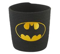 Idea Nuova Batman Rope Storage Basket,10" H x 10" W, Decorative and Functional Organizer for Kids Room or Nursery