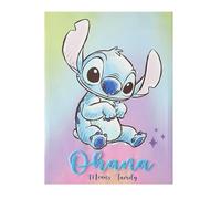 Idea Nuova Disney Lilo & Stitch Ohana Canvas Wall Art and Décor with 3D Tufting, 11" Wx15 H