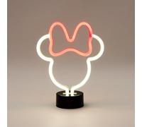 Idea Nuova Disney Minnie Mouse Battery Operated LED Neon Table Lamp with 4 Hour Timer