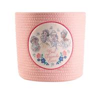 Idea Nuova Disney Princess Rope Storage Organizer Basket, 10" H x 10" W