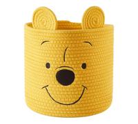 Idea Nuova Disney Winnie the Pooh Figural Rope Storage Organizer Basket, 10" H x 10" W