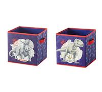 Idea Nuova Jurassic World Set of Two Spacious Collpasible Storage Cubes, 10"x10"