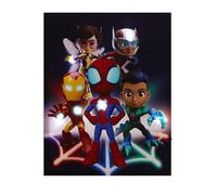 Idea Nuova Marvel Spidey and Friends LED Wall Art,11.5"x15.75" Children's Hanging Décor, Light-Up Artwork for Kids' Rooms