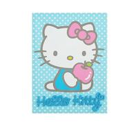 Idea Nuova Sanrio Hello Kitty Blue 3D Tufted Canvas Wall Art Panel with White Dots for Room Décor,11"x15"