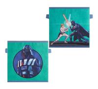 Idea Nuova Star Wars Darth Vader and Luke Skywalker Set of 2 Durable Storage Cubes with Handles, 10"x10"x10" Cubes