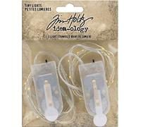 Idea-Ology Battery Operated Wire Light Strands 2/Pkg-Tiny Lights- Clear