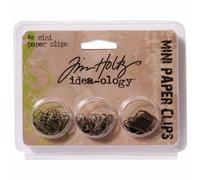 Advantus Idea-Ology Mini Paper Clips .625" 48/Pkg, Brass, Metal, ['Antique Nickel', 'Antique Gold', 'Antique Copper']