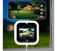 IdeaBeam Window Camera with Smart Screen, 3K 5MP Indoor Window Security Camera, AI Color Night Vision for Home Security, 2.4G&5GHz WiFi, Motion Detection, Work w/Alexa&Google Assistant, Anti-Glare