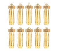 IdeaFormer 10Pcs 0.6mm Brass Extruder Nozzles for Anycubic Kobra 3, Printer Head Hotend Nozzle for Kobra 3/Kobra 3 Combo