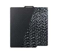 IdeaFormer-3D Double Sided Textured PEO PET Build Plate for Bambu Lab X1C/X1/X1E/P1P/P1S/A1, Diamond PEO+Carbon Fiber PET Spring Steel Sheet Plate 257x257mm for Bambu Labs