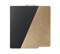 IdeaFormer-3D Smooth Carbon Fiber PET + Textured PEI Build Plate 257x257mm, Double Sided Flexible Print Bed 3D Printer PET+PEI Sheet for Bambu Lab X1