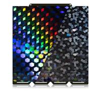 IdeaFormer-3D U1 Build Plate Effect Plate for Snapmaker U1 276x293mm, Rainbow Hex Glow+Water Cube Smooth Holographic Spring Steel Bed Plate for Snapmaker U1