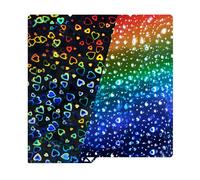 IdeaFormer IR3 Double Sided Smooth PEH Film Sweet Heart+Waterdrop Patterns 264x276mm,Flexible Spring Steel Plate for Anycubic Kobra S1/S1 Combo 3D Printer Platform