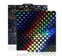 IdeaFormer PEG Build Plate for Bambu Lab X1C/X1/X1E/P1P/P1S/A1, Diamond Grid + Small Water Cube Spring Steel Plate 257x257mm Print Bed Removable Platform for Bambu Labs 3D Printers