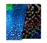 IdeaFormer PEH Effect Holographic Sheet for Anycubic Kobra S1/Kobra S1 Combo 264×276mm Double Sided Sweet Heart + Waterdrop Spring Steel Build Plate