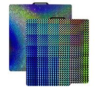 IdeaFormer PEY H1H Build Plate for Bambu Lab X1 X1C X1E P1P P1S A1, Smooth Phantom H1H+Rainbow Starry PEY Bed Plate 257x257mm for Bambu Lab 3D Printers Platform