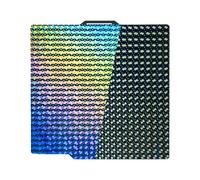 IdeaFormer Rainbow Mosaic Ball + Diamond Ball PEA Pressure Plate for Bambulab X1/X1C/X1E/P1P/P1S/A1, Spring Steel Smooth PEA Build Plate Spring Steel Plate for Bambu Lab 257 x 257 mm