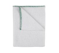 IDEAL 365 Bleached Cotton Dish Cloths, Extra Large, Super Absorbent, Colour Coded, 10 Pack (green)
