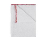 IDEAL 365 Bleached Cotton Dish Cloths, Extra Large, Super Absorbent, Colour Coded, 10 Pack (Red)