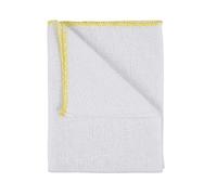 IDEAL 365 Bleached Cotton Dish Cloths, Extra Large, Super Absorbent, Colour Coded, 10 Pack (yellow)