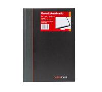 Ideal - A4 Cashbook Casebound Feint - 192 Pages - Black (6428)