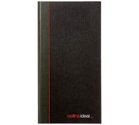 Ideal - A4 Slim Cashbook Double Cash - 192 Pgs-Black- 6224