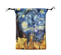 Ideal Bags Bags - Dice Bag Topper with Drawstring 13x18cm - Deck Protection Case for Oracle Decks, Fits Most Standard Size Tarot Game Cards, D, Consulte la descripción, See description