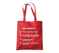 Ideal Boyfriend List Darling Tote Shopping Bag 10 Litres Capacity 42 x 38cm