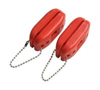 Ideal For 2pcs Compact Ice Skate Edge Sharpeners to Keep Your Blades Smooth Anytime (Red)
