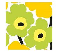 Ideal Home Range 20 Count Boston International 3-Ply Paper Lunch Napkins, Marimekko Yellow Unikko